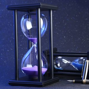 60 Minutes Sand Hourglass Sand Timer - Black - Colours