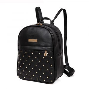 Fashionable Girl's Studded School Backpack