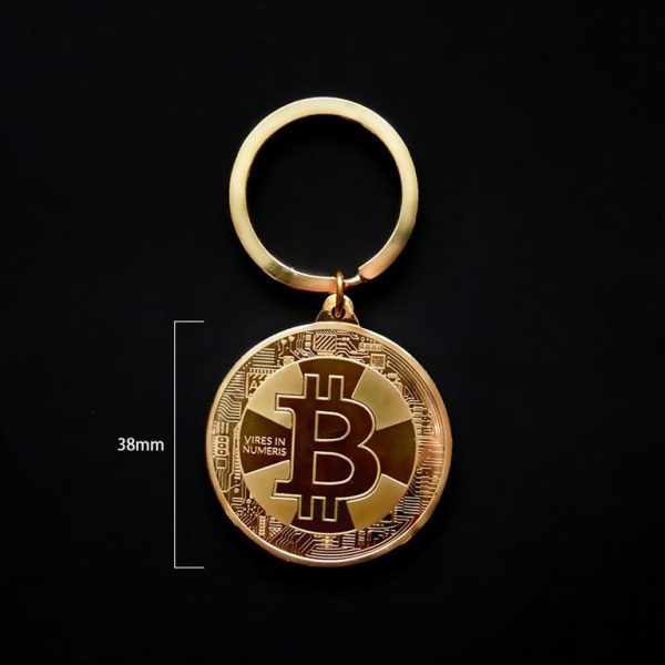 Bitcoin Coin Key Chain - Size