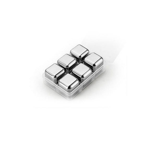 Stainless Steel Whisky Cubes - 6