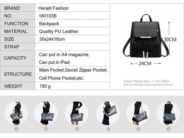 Women's High Quality Backpack - Preppy - info