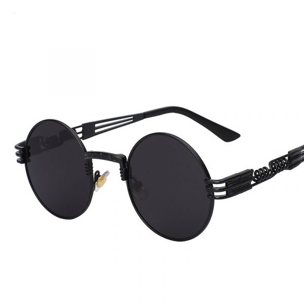 Gothic Round Steampunk Mirror Sunglasses 1