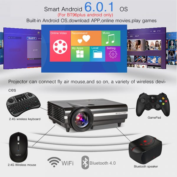 Smart LED Projector For Home Theater
