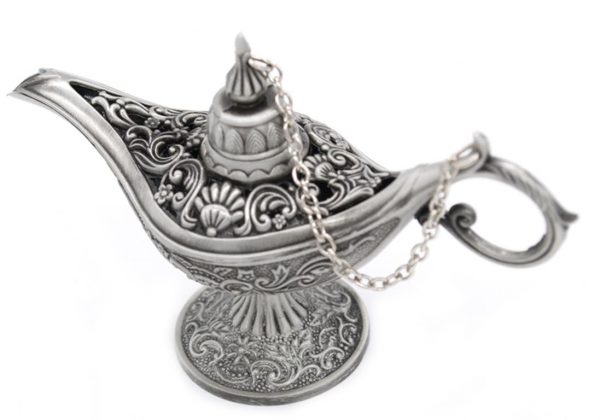 Classic Aladdin Magic Genie Lamp - Silver 2