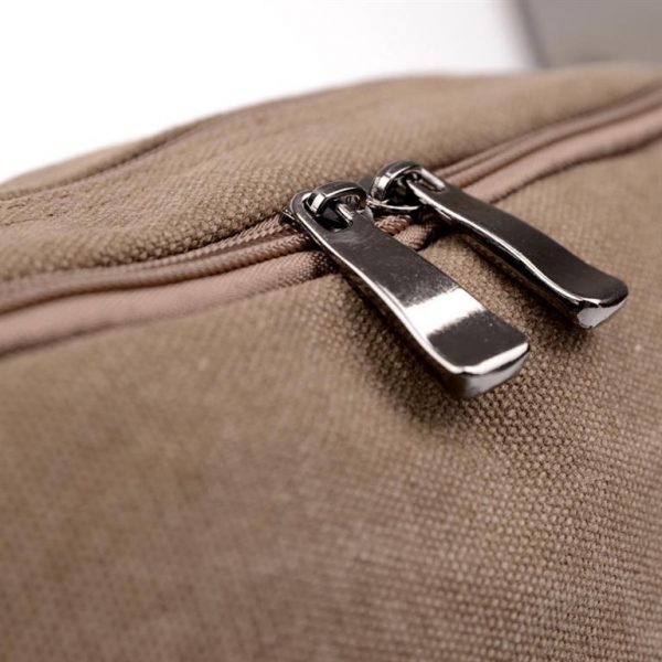 Men's Canvas Crossbody Messenger Bag - Zipper