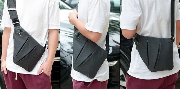 Men's Compact Single Shoulder Crossbody Bag - Model 2
