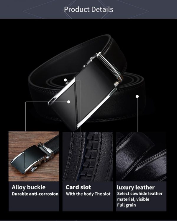 Men's Genuine Leather Belt-detail