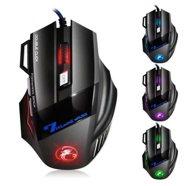 Professional Wired Gaming Mouse - 7 Button - 8