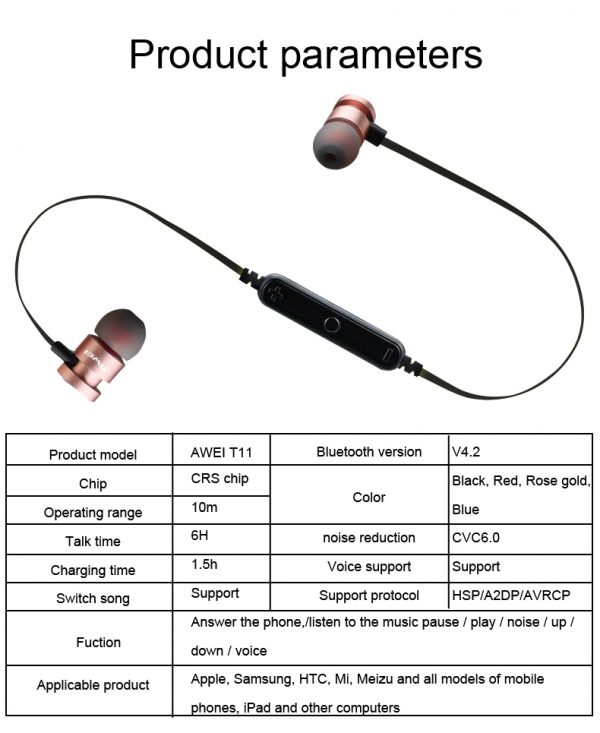 Sports Wireless Bluetooth Earphone - Neckband -10