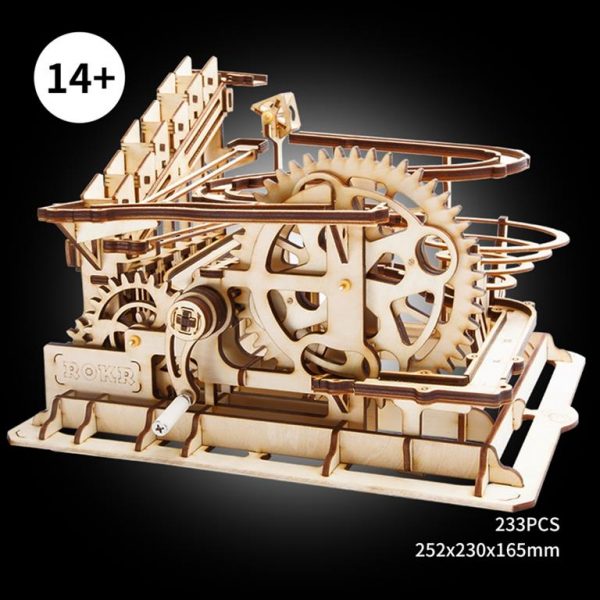 Waterwheel Coaster Wooden Model Kit - Size