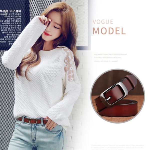 Women's Genuine Leather Fashion Belt - Model 2