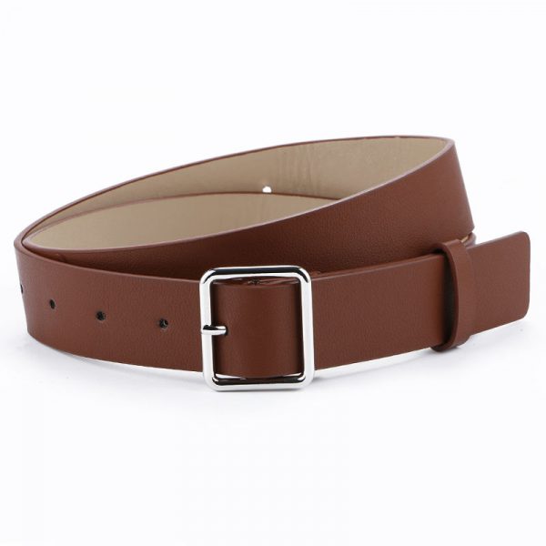 Women's Pin Buckle Belt - Brown Square
