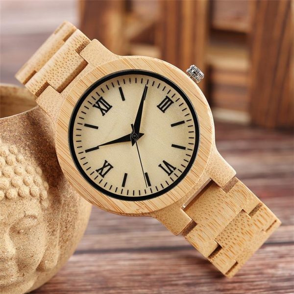 Bamboo Handmade Wooden Watch - Front