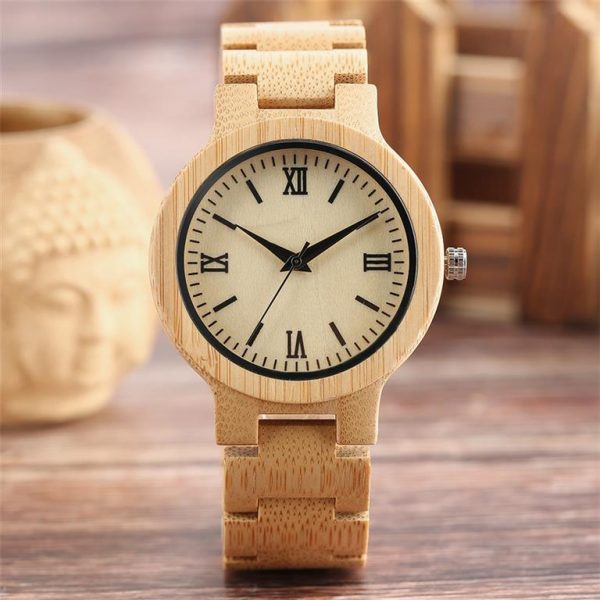 Bamboo Handmade Wooden Watch - Light