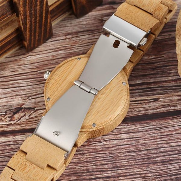 Bamboo Handmade Wooden Watch - Underside