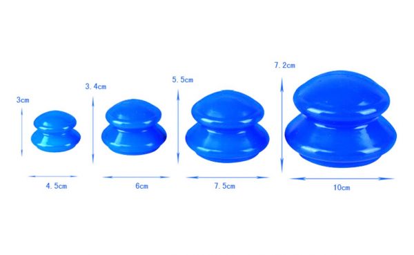 Cupping Therapy Kit - 4 Pieces - Blue