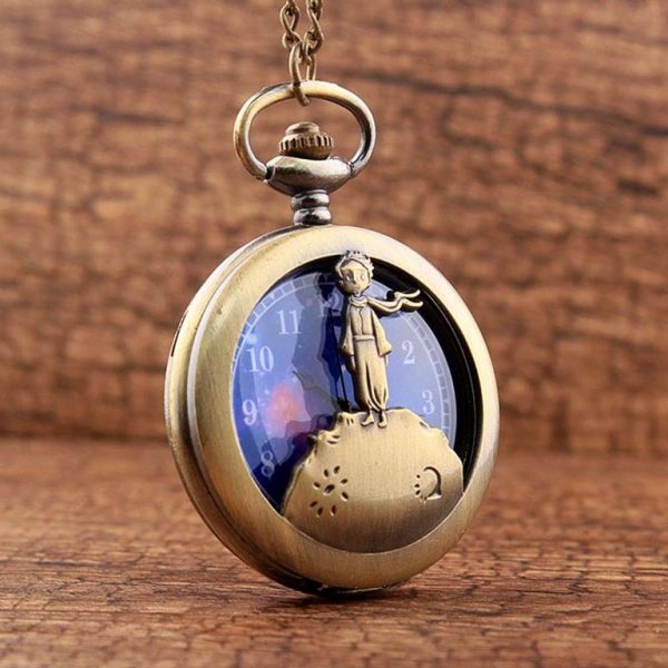 Little Prince Pocket Watch With Chain For Children - Front 3