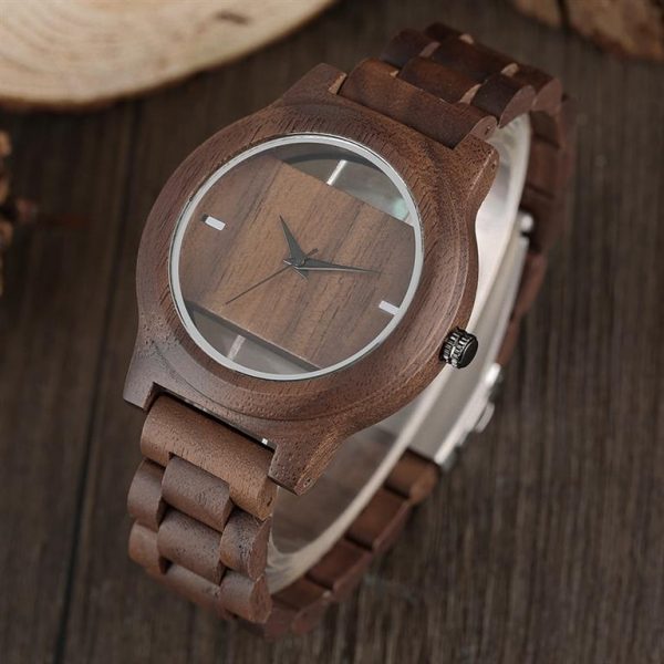 Unique Hollow Handmade Wooden Watch - 2