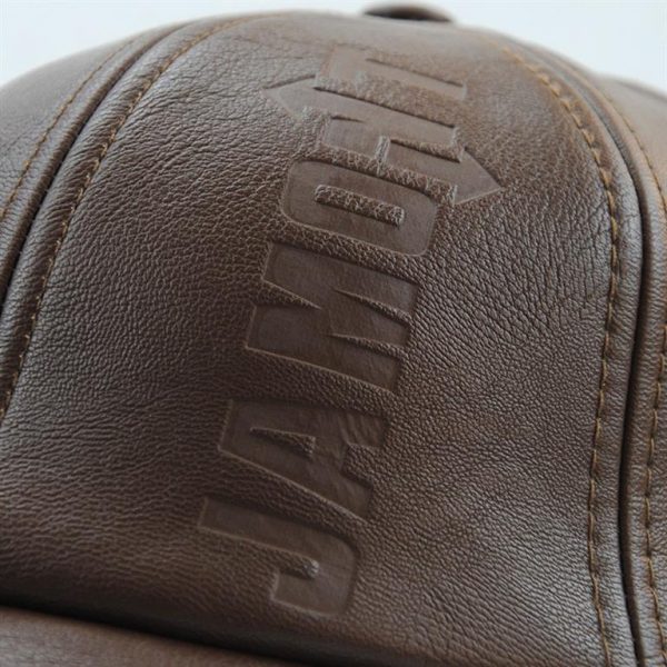 Vintage Leather Baseball Cap - Cap
