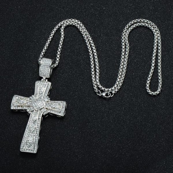 Cross Pendant for Men - Bling Collection - Chain