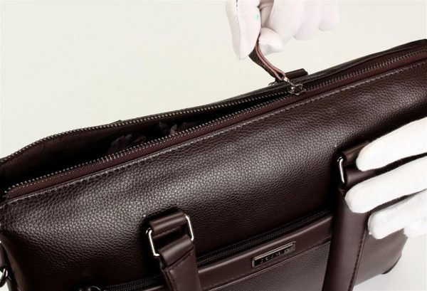 Men's Casual Leather Bag Set - Zipper