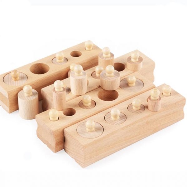 Montessori Wooden Cylinder Blocks