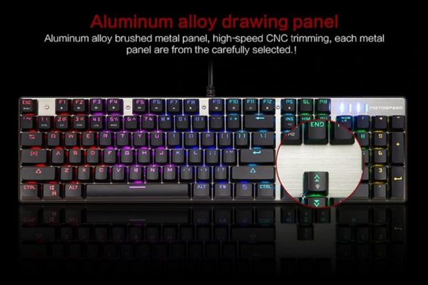 Wired Backlit Mechanical Gaming Keyboard - Panel
