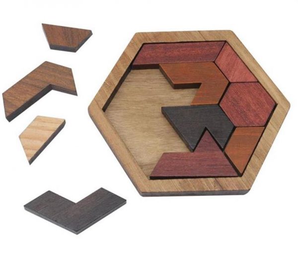 Wooden Jigsaw Puzzle - Geometric - 4