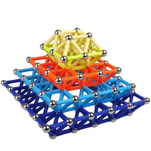 Colourful Magnetic Building Blocks Bars-and-Balls - Shape