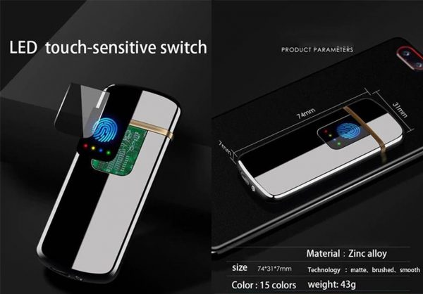 LED Touch Sensitive Induction Lighter - Products