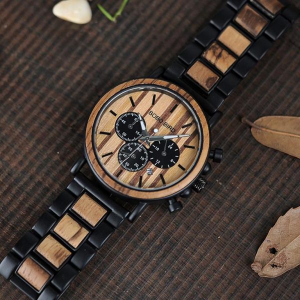 Men's Wooden Military Watch - Diag