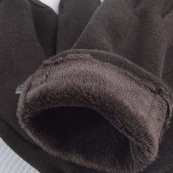 Women's Winter Gloves With Touch Screen Capability - inside