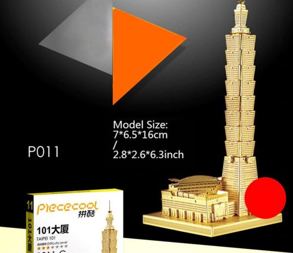3D Metal Model Building Kits - Famous Buildings - Taipei - 2