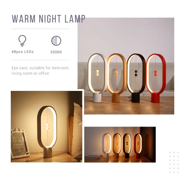 LED Night Light With Magnetic Balls Switch - 3