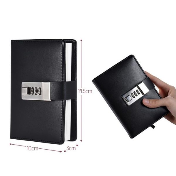 Notebook with Password Lock - Size