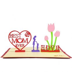 Mother's Day 3D Pop Up Cards - BEST MOM