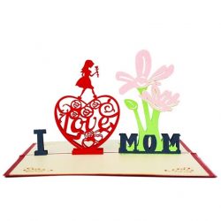 Mother's Day 3D Pop Up Cards - I LOVE MOM