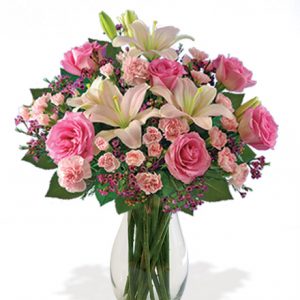Pleasantly Pink Celebration Bouquet Flower Delivery