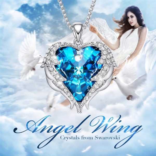 Crystal Angel Wings Pendant