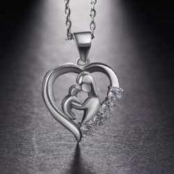 Cubic-Zirconia-Mom-and-Baby-Pendant-Silver (2)