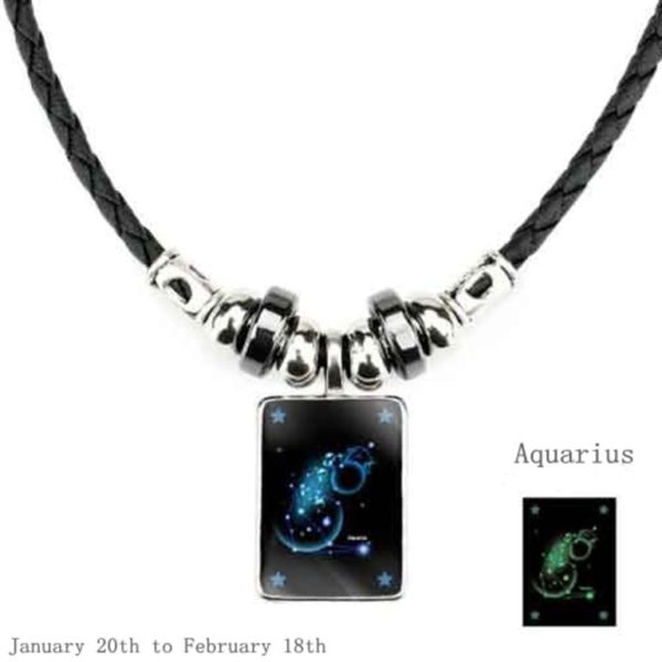 Luminous Zodiac Pendant_Aquarius