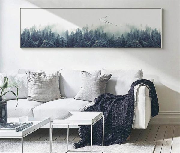 Single Canvas Nordic Forest Landscape - 2