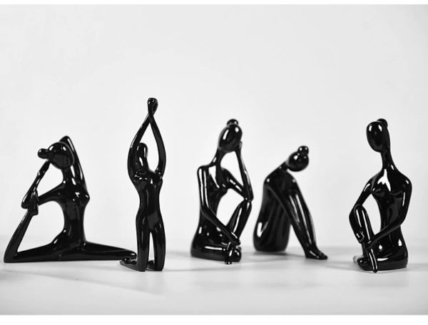 Large Yoga Figurines - Black1