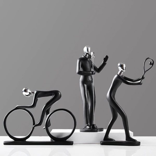 Modern Art Sportsman Figurines - 1