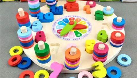 Educational - Wooden Toy Clock - Early Learning For Children - 5