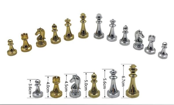 Professional Chess Set - Golden And Silver Chess Pieces - 2