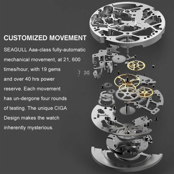 CIGA Design Mechanical Mens Fashion Wrist Watch - 3