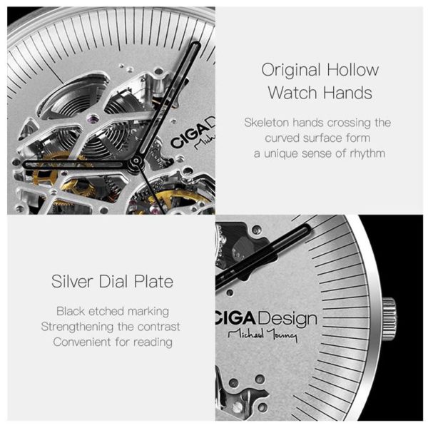 CIGA Design Mechanical Mens Fashion Wrist Watch - 4