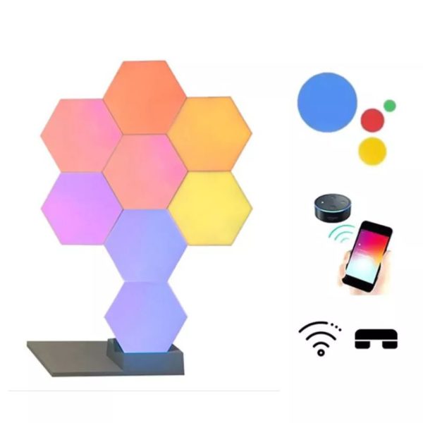 Smart-Quantum-Lamp-Modular-Hexagonal-Touch-Sensitive-Lighting-System