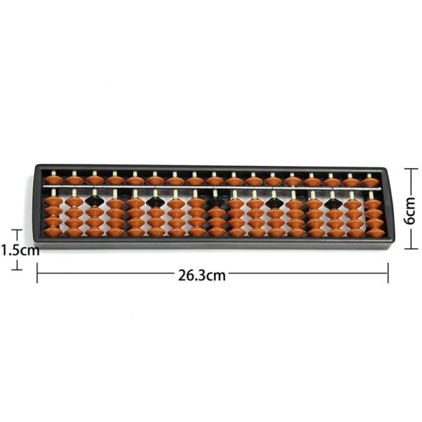 17 Digit Abacus - Size